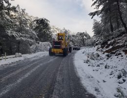 Bodrum’da kar mesaisi