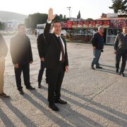 Aras, Gazi ve Şehit yakınlarını uğurladı.