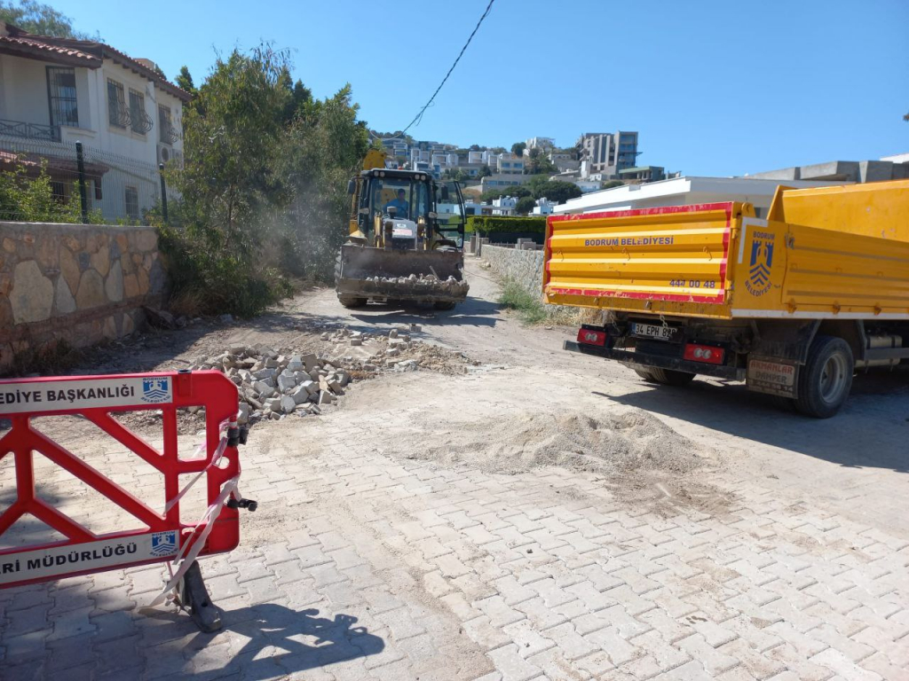Bodrum’da kronikleşen altyapı sorunları gideriliyor