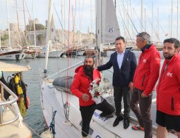 YELKENCİLERİ BAŞKAN ARAS KARŞILADI