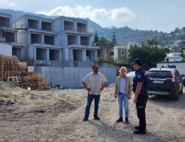 Bodrum’da şantiye denetimleri sürüyor