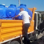 2506 konuta; 6610 ton ücretsiz su  dağıtıldı.