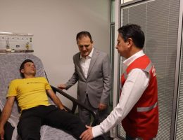 Başkan Aras’tan alev savaşçılarına geçmiş olsun ziyareti