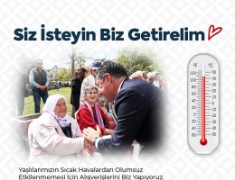Başkan Aras duyurdu: Büyükşehir’den yaşlılara örnek hizmet