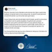 Başkan Aras’tan yangın mağduru arıcılara destek