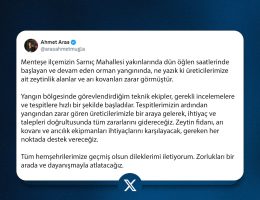 Başkan Aras’tan yangın mağduru arıcılara destek