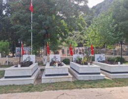Muğla’daki şehitliğe bakım yapıldı