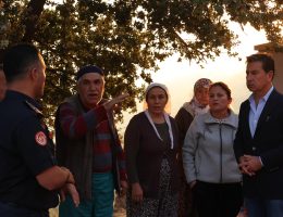 BAŞKAN ARAS’TAN YANGIN MAĞDURLARINA DESTEK